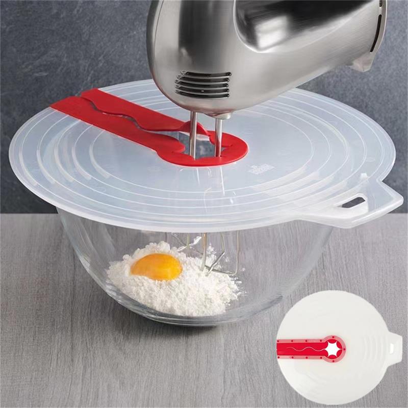 Kitchen Gadgets Products - ビートエッグミキサーカバーミキサースプラッターガード泡立て器ミキシングボウル蓋シリコンアンチスプラッシュカバー調理用品キッチン用