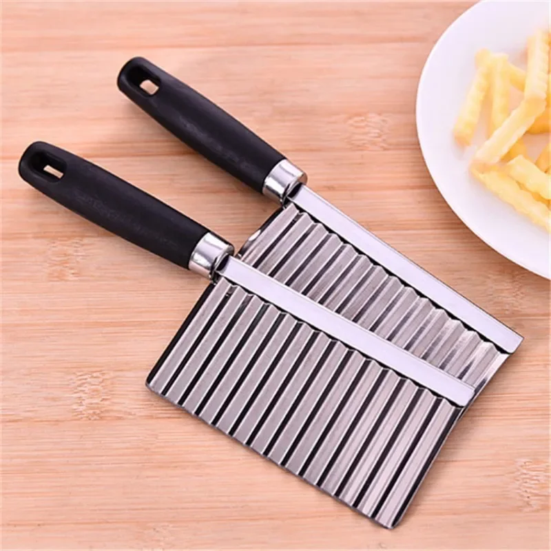 Kitchen Gadgets Hacks - 1PC ウェーブナイフ 多機能フライドポテトカッター マジックホーム ディープグレイン 厚切りポテトカッター