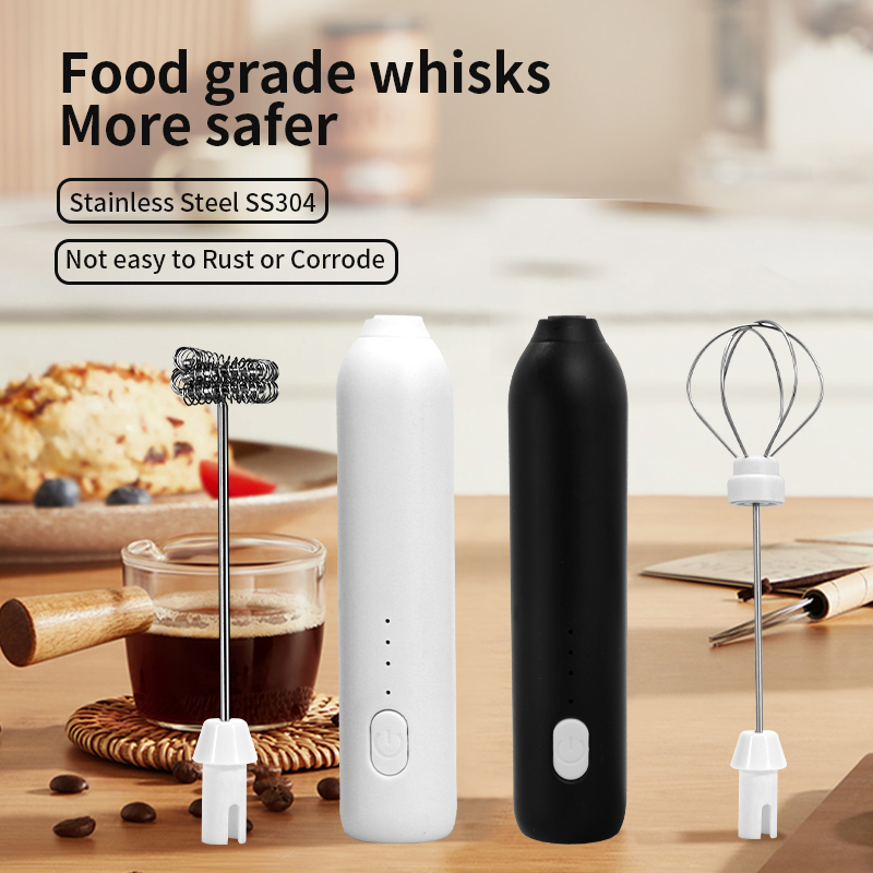 Kitchen Gadgets Products - 2 で 1 電気コーヒー泡立て器 + エッグビーターワイヤレス