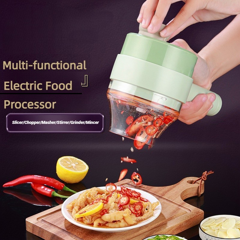 Kitchen Gadgets Products - ワイヤレス電気フードプロセッサー、野菜カッター、フルーツスライサー、ガーリックマッシャー、ミンサー、ハンドヘルドスターラー、キッチンアクセサリー