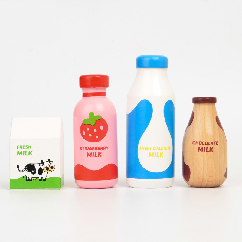 子供のための木製のミルクドリンクゲーム,シミュレーションゲー - Kitchen Gadgets For Kids のレビューと価格