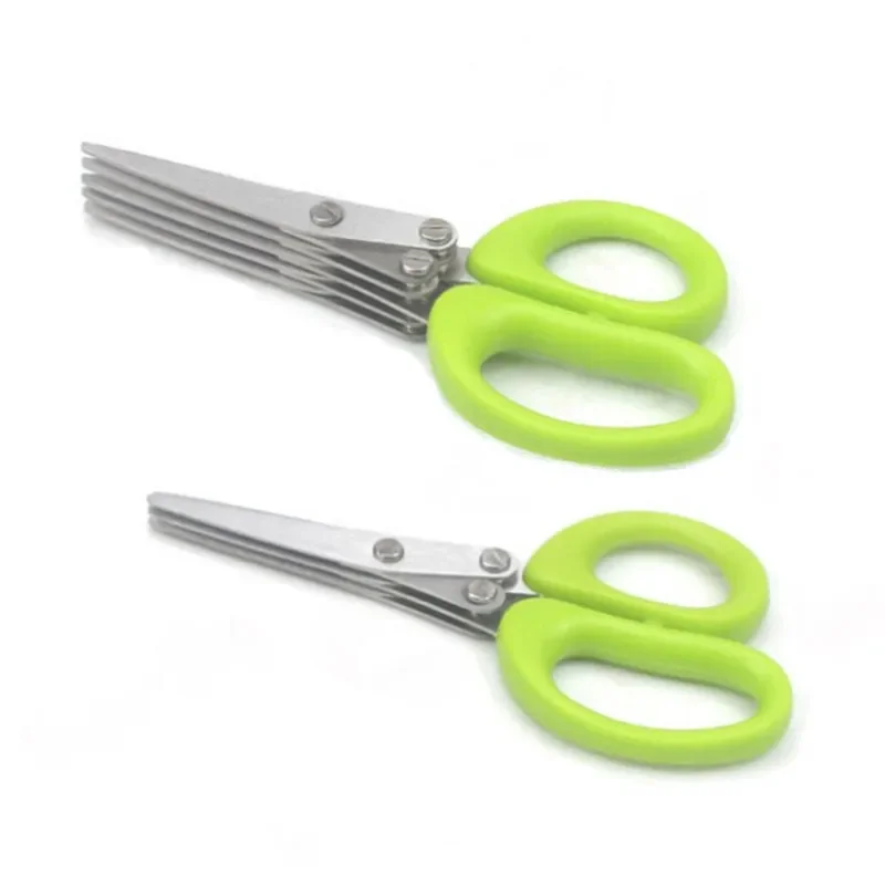 多層キッチンはさみステンレス鋼野菜カッターネギハーブ海苔スパ - Kitchen Gadgets Products のレビューと価格