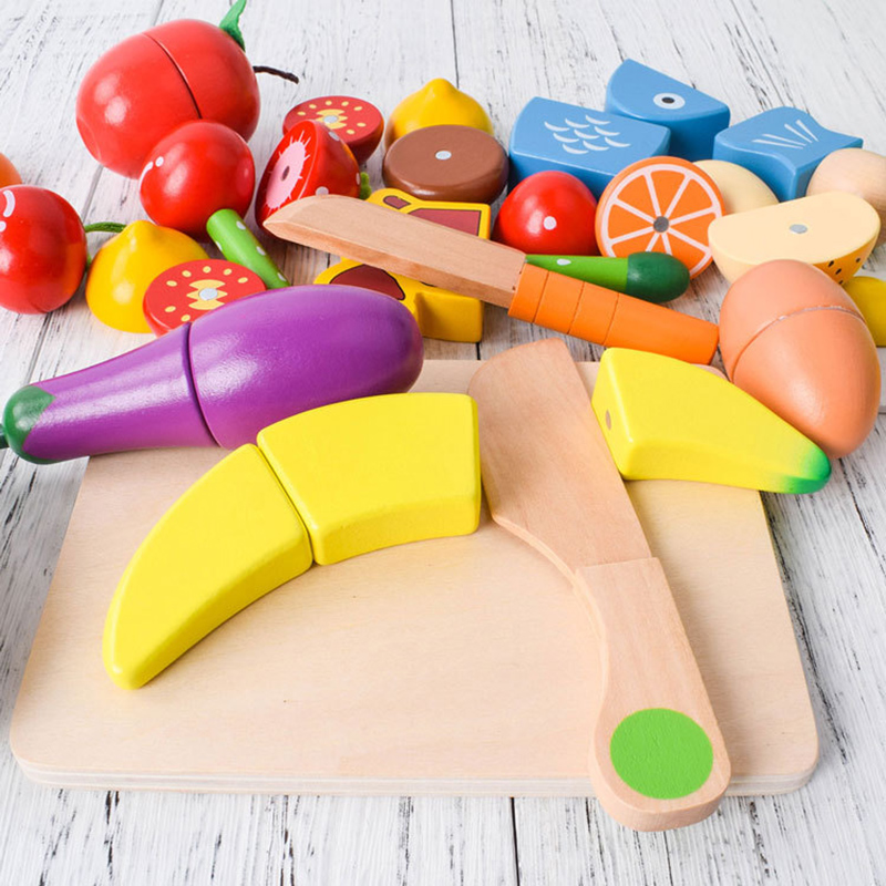 1 個木のおもちゃ磁気切断果物野菜食品ごっこ遊びシミュレーシ - Kitchen Gadgets For Kids のレビューと価格