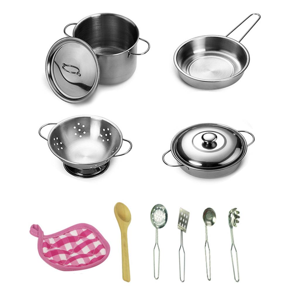 キッチンごっこ遊びアクセサリーおもちゃ、ステンレス製調理器具 - Kitchen Gadgets For Kids のレビューと価格