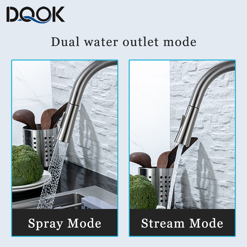 ブラックキッチン蛇口フレキシブルプルアウト2モードノズル温冷 - Kitchen Gadgets Mixer のレビューと価格