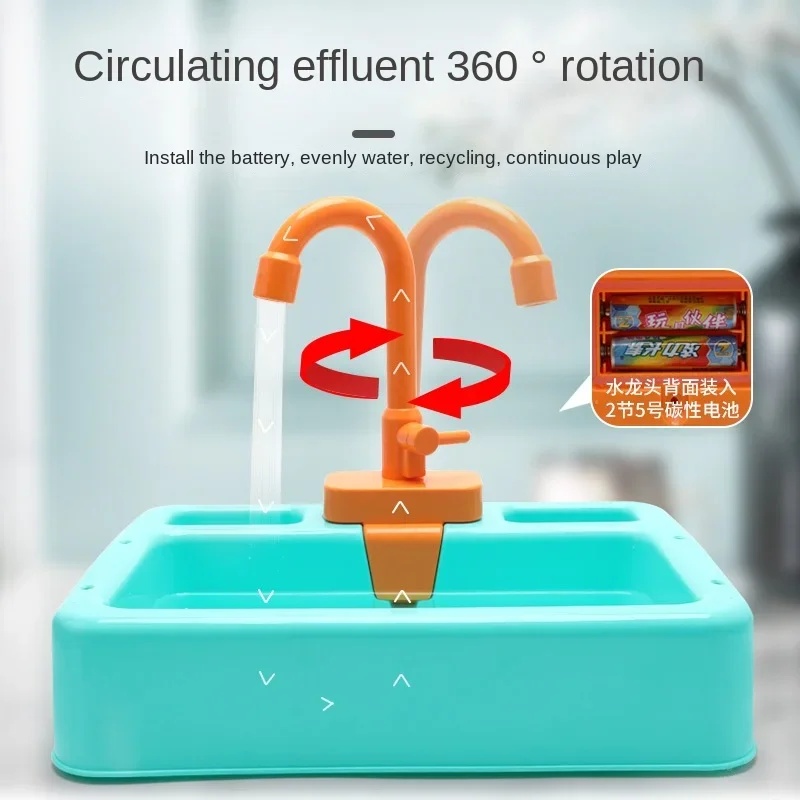 キッチンおもちゃ プラスチック製食器洗いシンクセット、子供向 - Kitchen Gadgets For Kids のレビューと価格