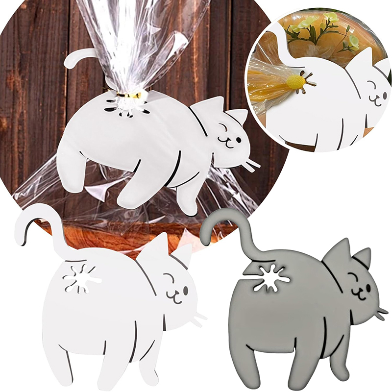 面白い猫のお尻のパンクリップ3Dプリントバッグクリップバッグ - Kitchen Gadgets To 3D Print のレビューと価格