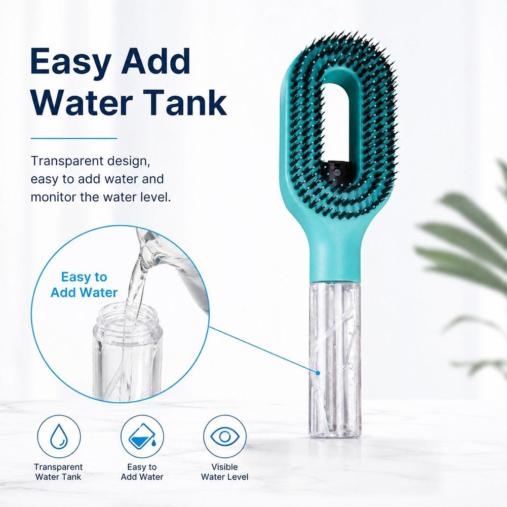 2in1スプレーヤーコーム、もつれ解消頭皮マッサージヘアブラ - Kitchen Gadgets Oil Spray のレビューと価格