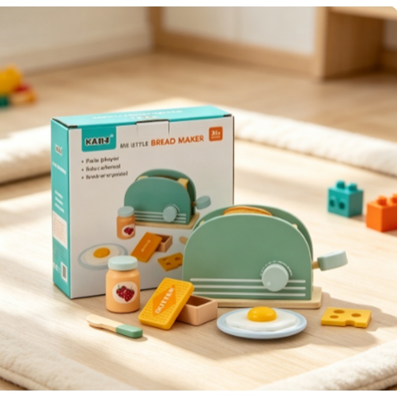 木製シミュレーショントースターおもちゃ キッズごっこ遊びキッ - Kitchen Gadgets For Kids のレビューと価格