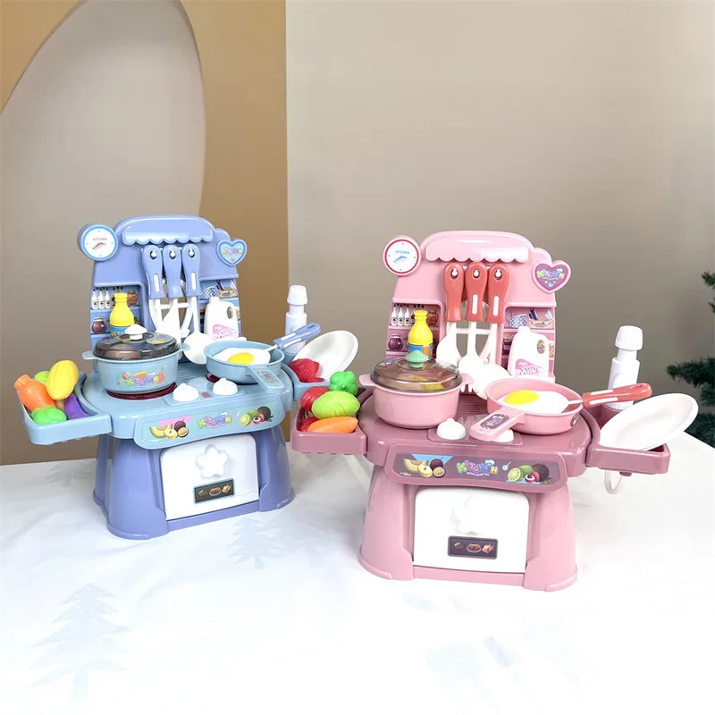 ライトとサウンド付きの模擬キッチンプレイセット、子供向けリア - Kitchen Gadgets For Kids のレビューと価格
