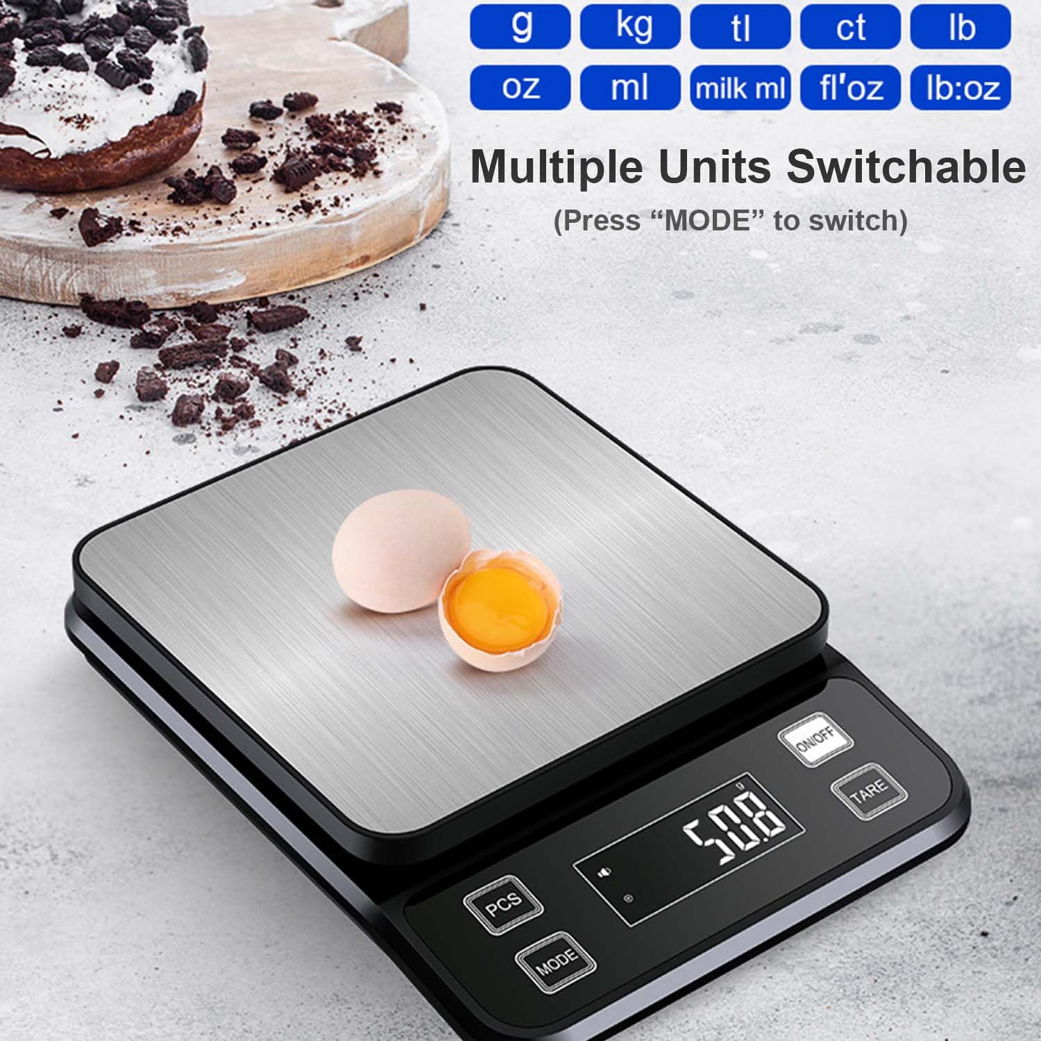 2026年新型防水デジタルキッチンスケール 0.1g/0.0 - Digital Kitchen Scale のレビューと価格