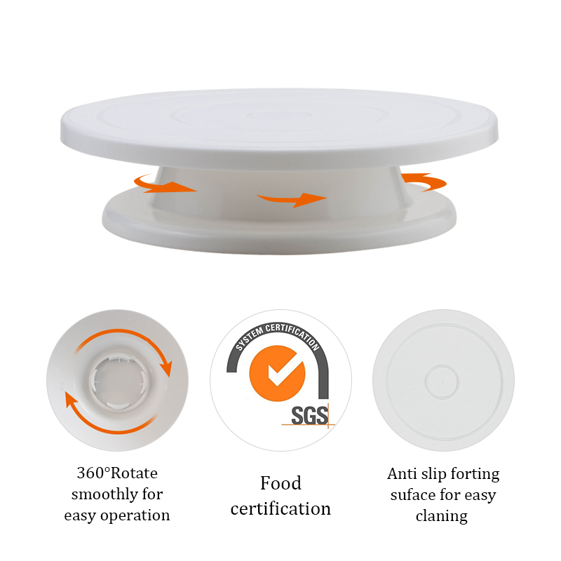 Fais-プラスチックケーキターン、回転ケーキプラスチックフ - Cake Decorating Turntable のレビューと価格