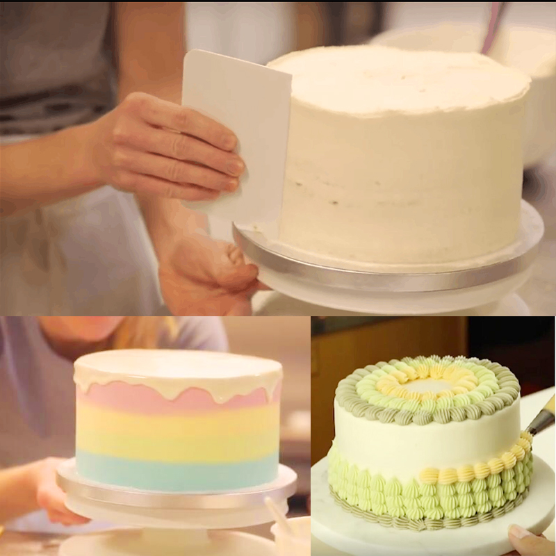 Fais-プラスチックケーキターン、回転ケーキプラスチックフ - Cake Decorating Turntable のレビューと価格