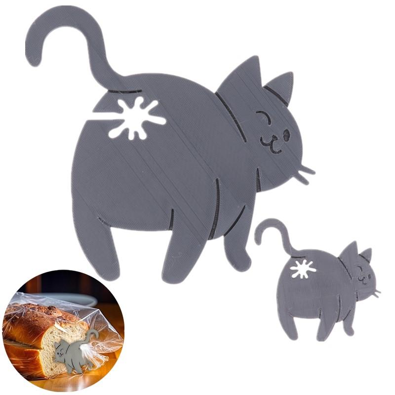 3D プリント猫パンクリップバッグシーラーノベルティキッチン - Kitchen Gadgets To 3D Print のレビューと価格
