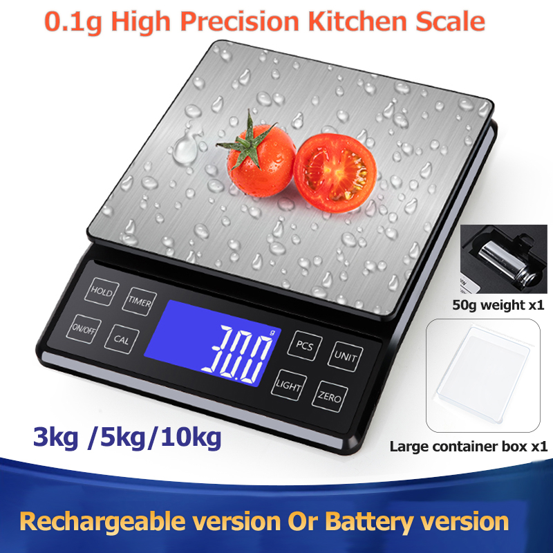 デジタルキッチンスケール 0.1 グラム高精度 3 キロ/5 - Digital Kitchen Scale のレビューと価格