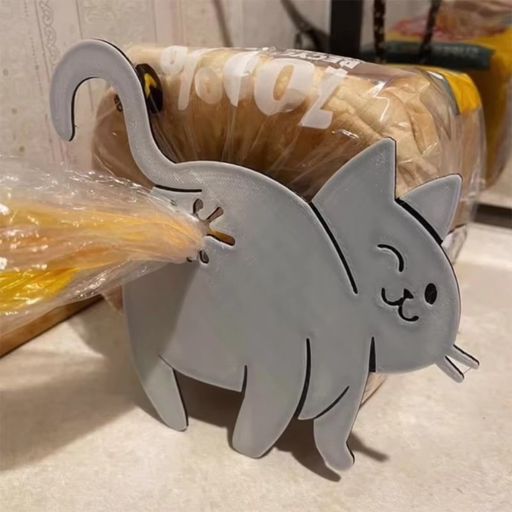 可愛い3Dプリントパン袋クリップ猫のお尻キッチンガジェットス - Kitchen Gadgets To 3D Print のレビューと価格