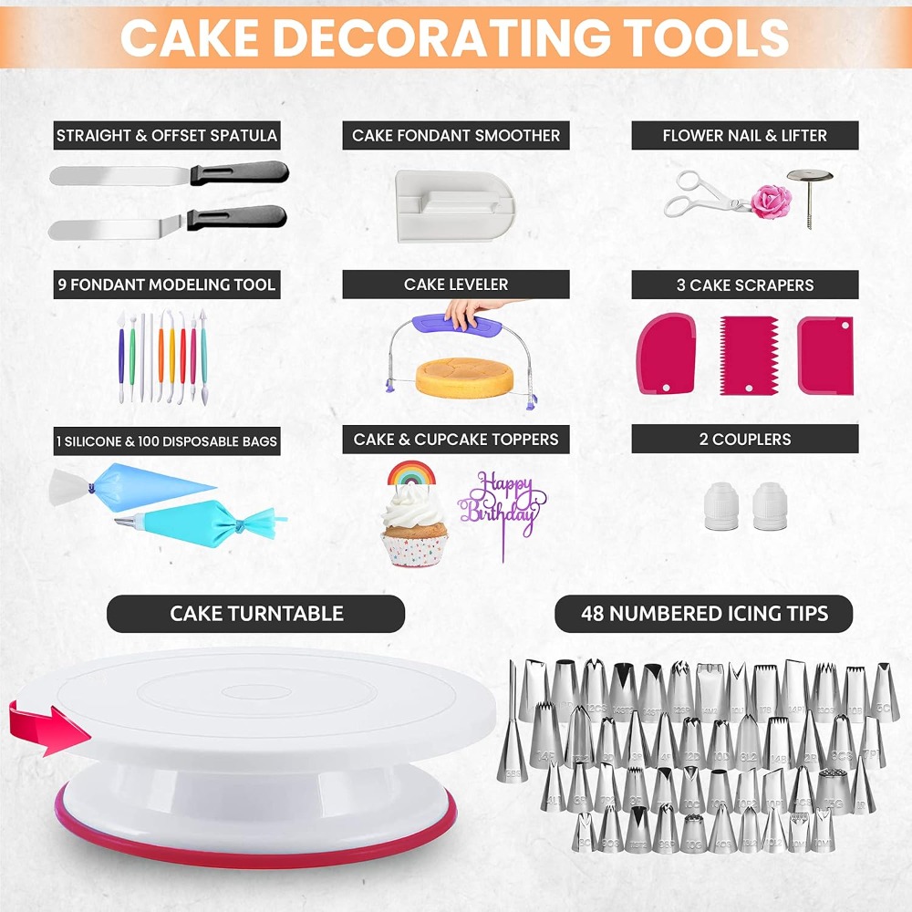 ケーキデコレーション用品 ケーキデコレーションキット スプリ - Cake Decorating Turntable のレビューと価格