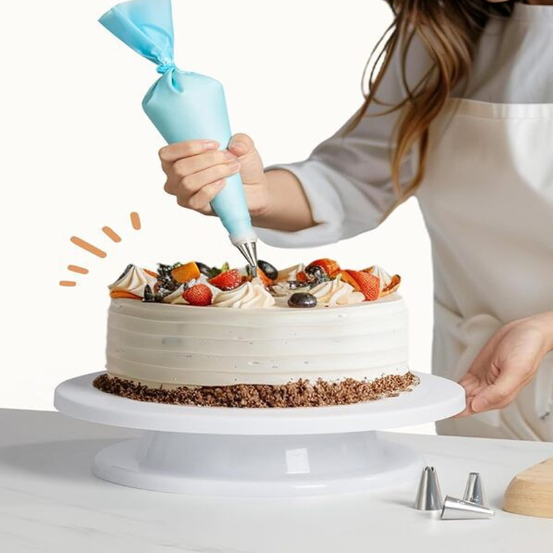 初心者とプロ向けの滑り止めターンテーブル DIYクリームクッ - Cake Decorating Turntable のレビューと価格