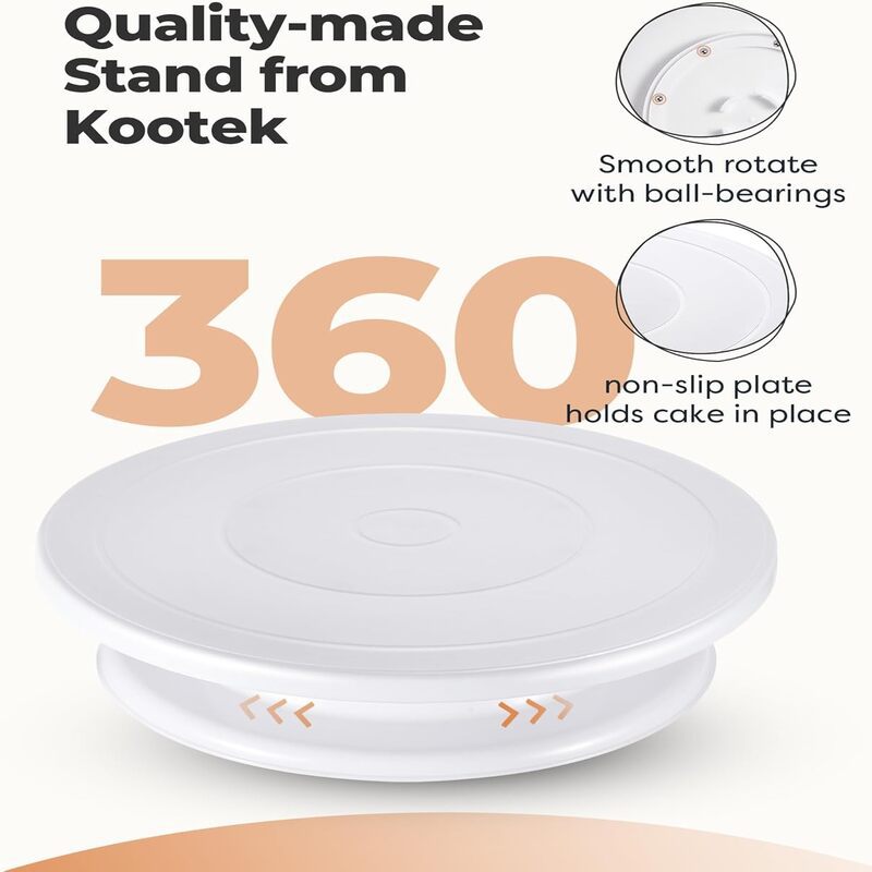 初心者とプロ向けの滑り止めターンテーブル DIYクリームクッ - Cake Decorating Turntable のレビューと価格