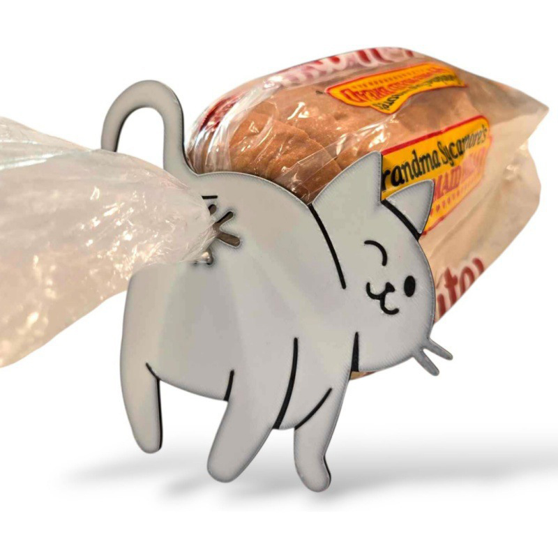 面白い猫のお尻バッグクリップ2個、チップや食品袋を密封するた - Kitchen Gadgets To 3D Print のレビューと価格