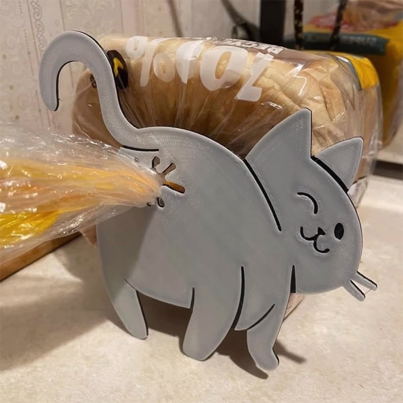 面白い猫のお尻バッグクリップ2個、チップや食品袋を密封するた - Kitchen Gadgets To 3D Print のレビューと価格