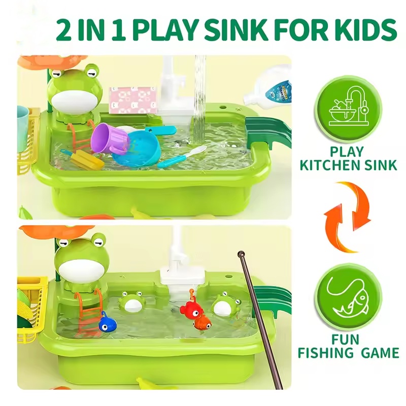 新しい子供用キッチンシンク型電気食器洗い機。流水機能付きで、 - Kitchen Gadgets For Kids のレビューと価格