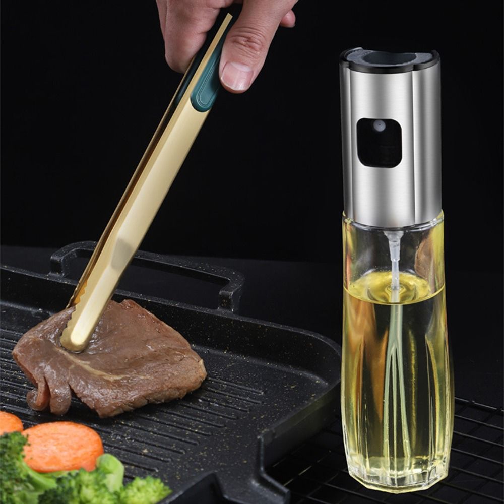 ガラスオイルスプレーボトルファインスプレーステンレス鋼ガラス - Kitchen Gadgets Oil Spray のレビューと価格