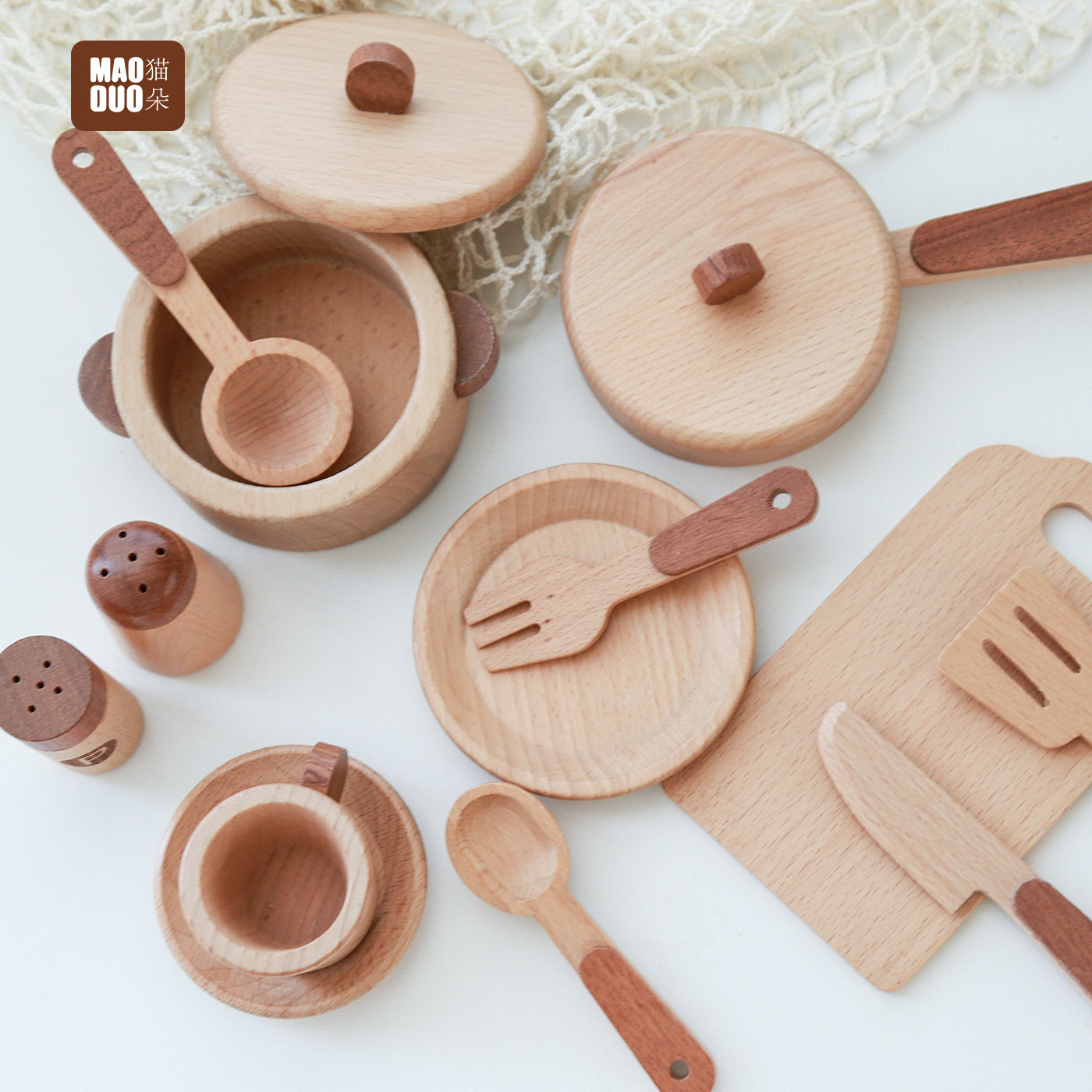 マオドゥオ おもちゃ ブナ材製 キッズキッチン プレイセット - Kitchen Gadgets For Kids のレビューと価格