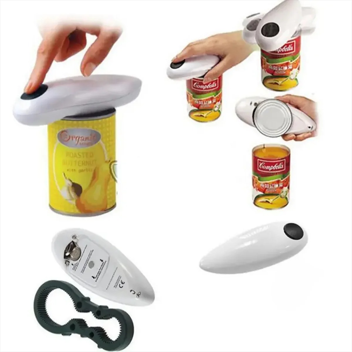 ワンタッチ自動電動缶切り器 ポータブルキッチン用瓶・ボトル開 - Electric Can Opener のレビューと価格