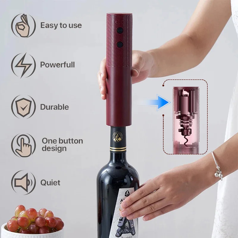 ホームフィッシュ 電動ワインオープナー 自動赤ワインコルク抜 - Electric Can Opener のレビューと価格