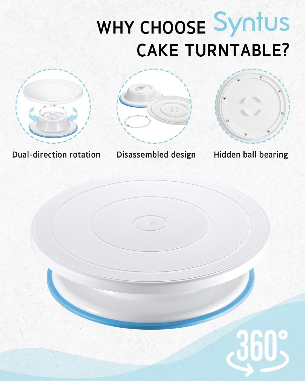 65点入りケーキデコレーションキット（回転台、絞り袋＆チップ - Cake Decorating Turntable のレビューと価格