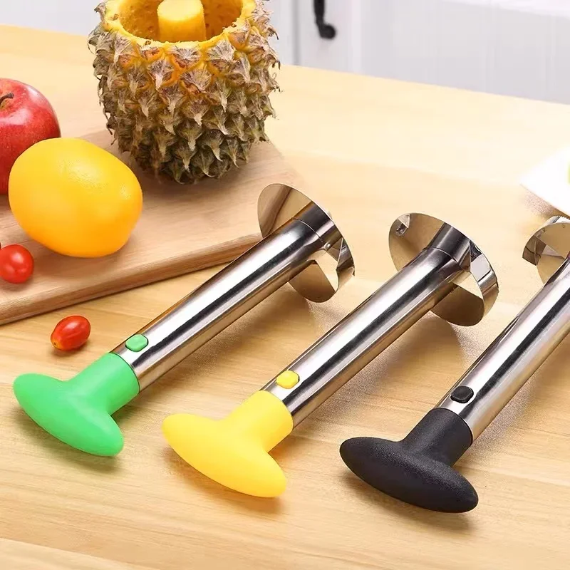 パイナップルスライサー、ピーラー、カッター、パレ、ナイフ、ス - Kitchen Gadgets Hacks のレビューと価格