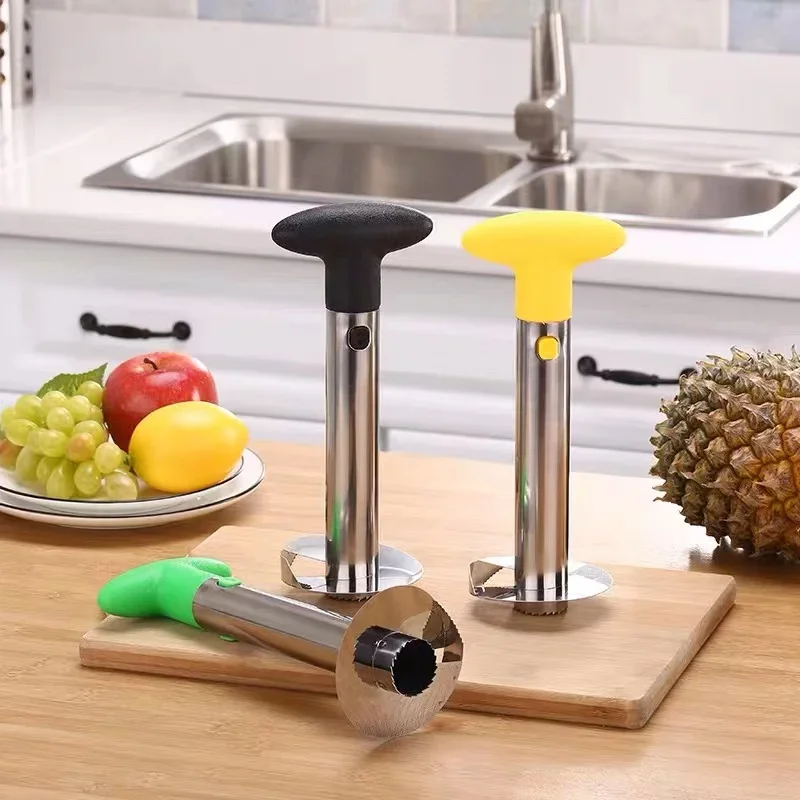 パイナップルスライサー、ピーラー、カッター、パレ、ナイフ、ス - Kitchen Gadgets Hacks のレビューと価格
