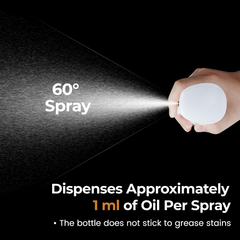 300MLオイルスプレーヤー、プレミアム計量式オリーブオイル - Kitchen Gadgets Oil Spray のレビューと価格
