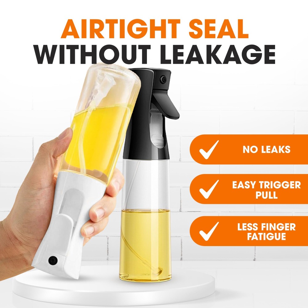 300MLオイルスプレーヤー、プレミアム計量式オリーブオイル - Kitchen Gadgets Oil Spray のレビューと価格