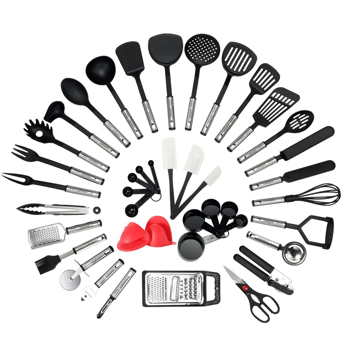 ホットセール42点セット ノンスティック耐熱ナイロンステンレ - Kitchen Gadgets Set のレビューと価格