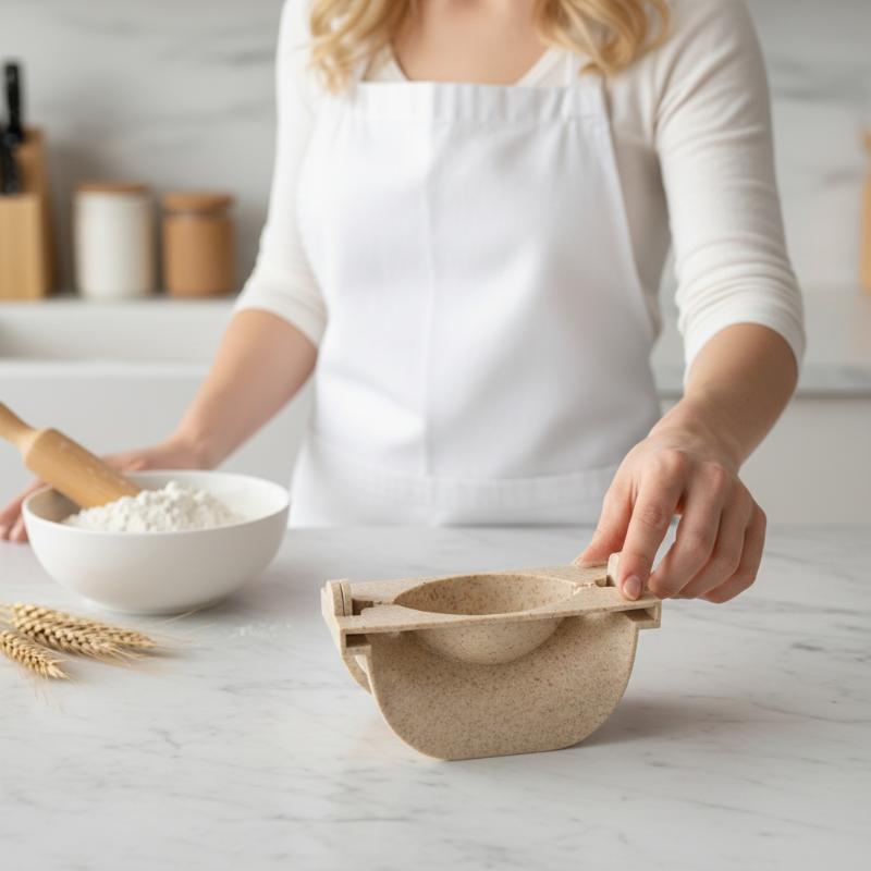 手動小麦わら餃子型キッチンアクセサリーBPAフリーホルダー自 - Kitchen Gadgets Products のレビューと価格