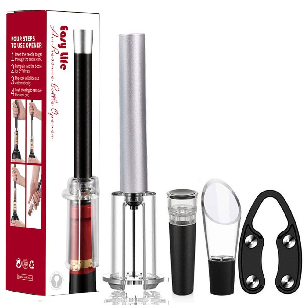 バーアクセサリー ワインボトルオープナーセット アルミ合金  - Kitchen Gadgets Set のレビューと価格