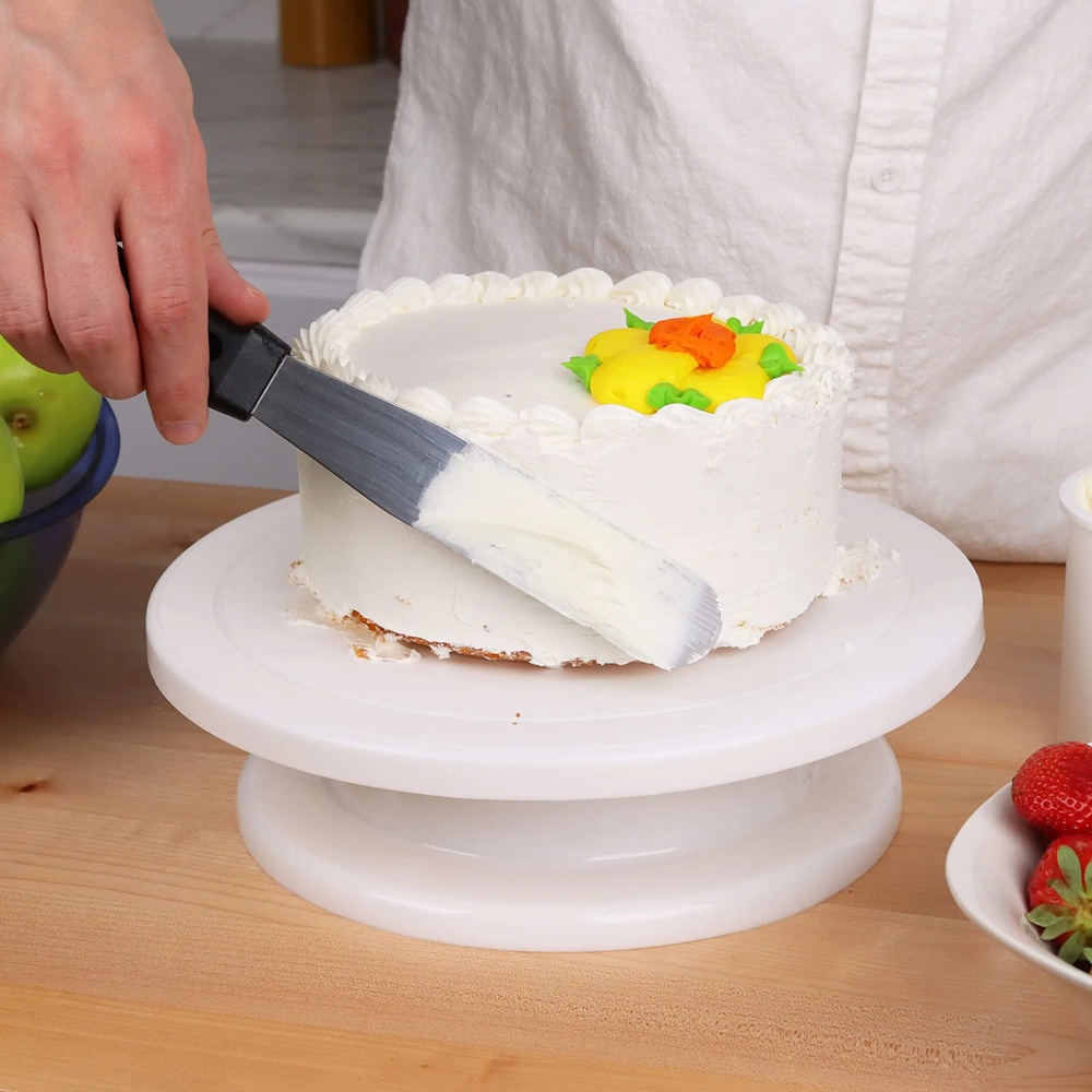 プラスチック製回転ケーキターンテーブルセット、回転式ケーキデ - Cake Decorating Turntable のレビューと価格