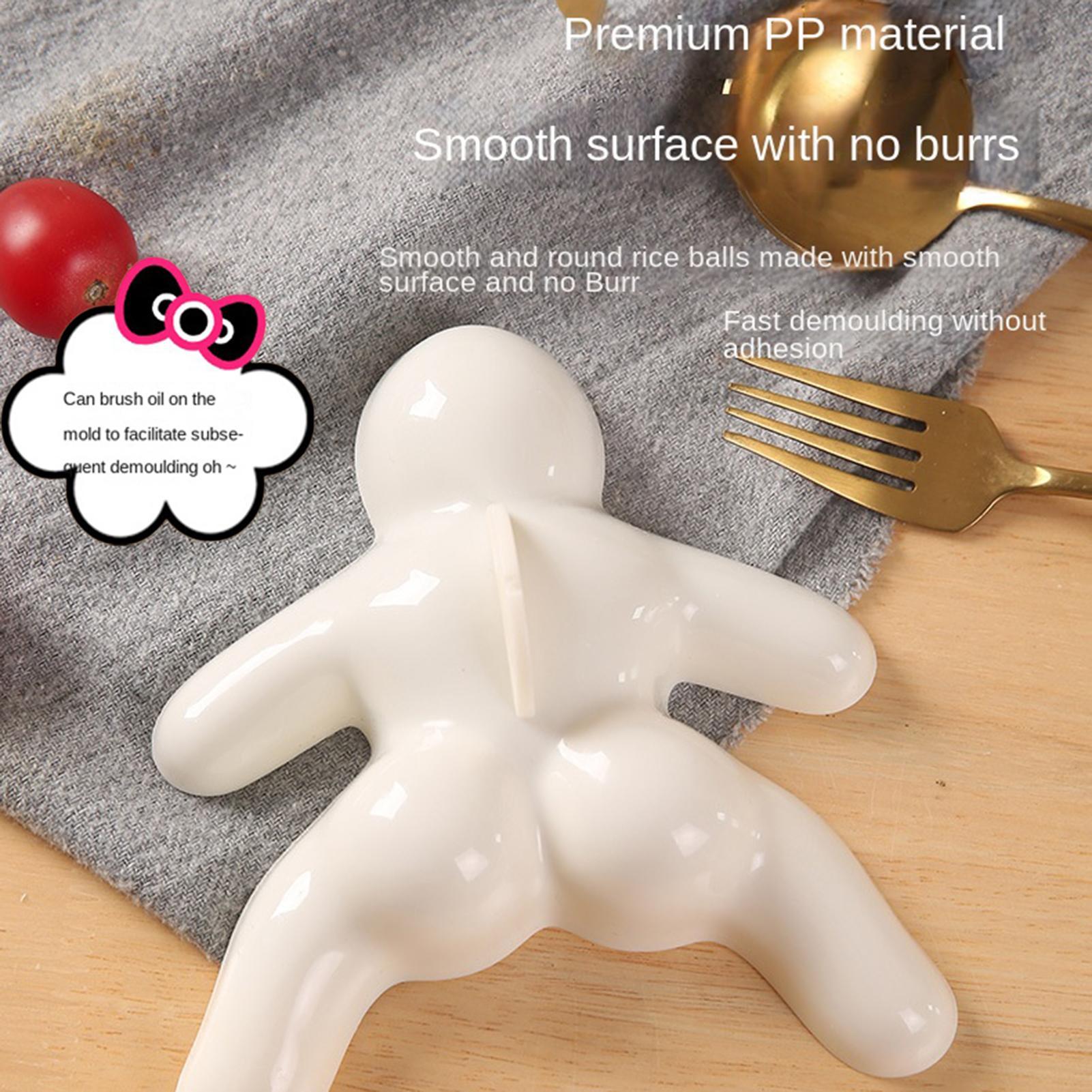 かわいいミニおにぎりメーカー型 人型 ノンスティックPP寿司 - Kitchen Gadgets For Kids のレビューと価格