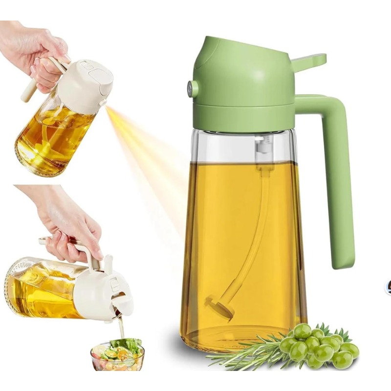 16オンス/470ml ガラス製オリーブオイルスプレーヤー、 - Kitchen Gadgets Oil Spray のレビューと価格