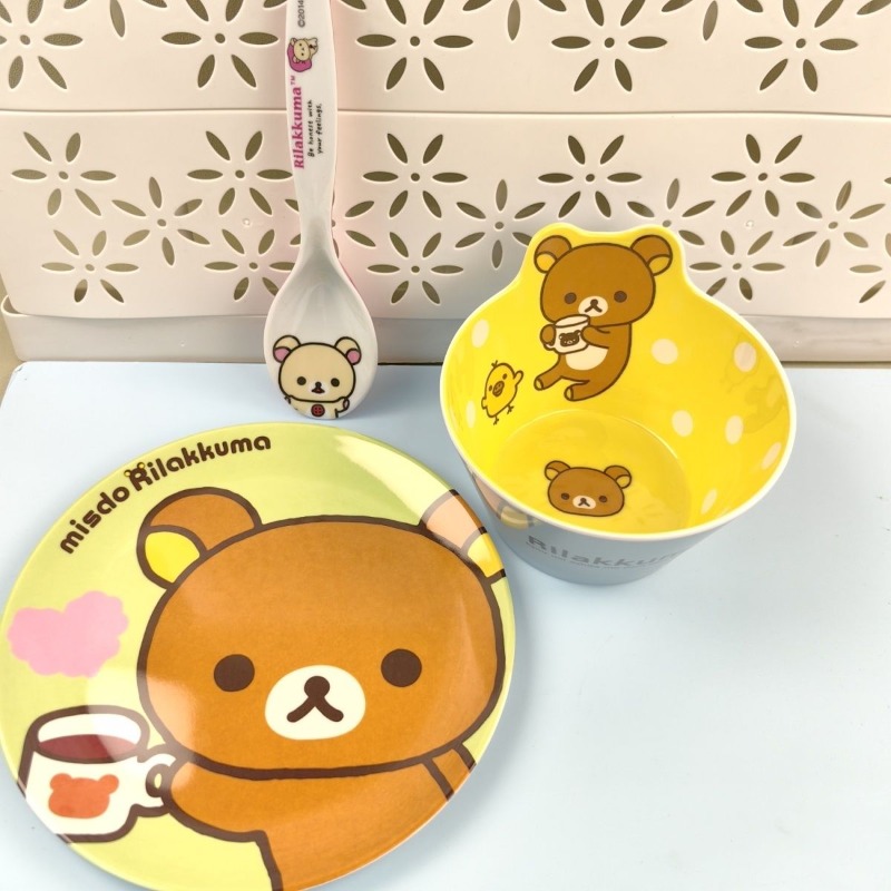 愛らしいリラックマ柄の食器セット、素敵な家庭用食卓アクセサリ - Kitchen Gadgets Set のレビューと価格