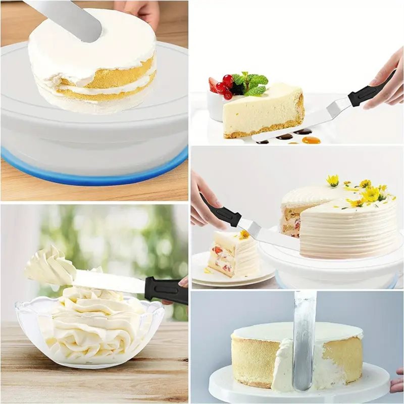 DT19-滑り止め加工済みのターンテーブル付き-初心者向け7 - Cake Decorating Turntable のレビューと価格