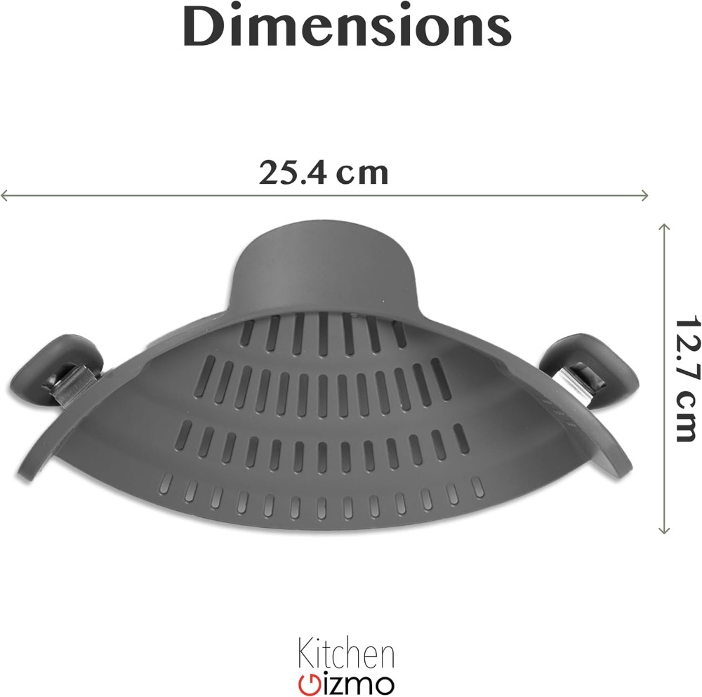クリップ式シリコン製パスタストレーナー（鍋やフライパン用）- - Kitchen Gadgets Images のレビューと価格