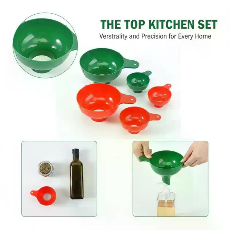 2個セット 広口漏斗 プラスチック製 人気 サラダドレッシン - Kitchen Gadgets Set のレビューと価格