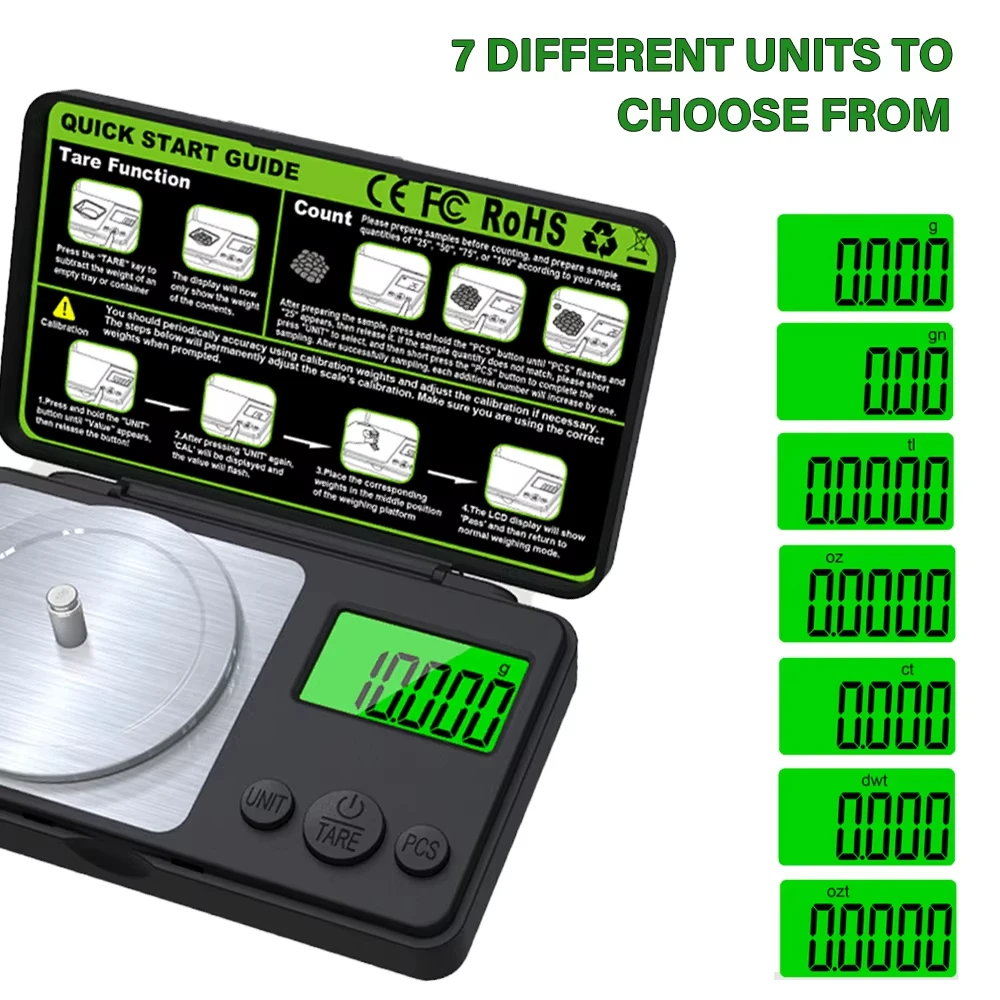 ミニデジタルスケールジュエリーミリグラムスケールポータブルキ - Digital Kitchen Scale のレビューと価格