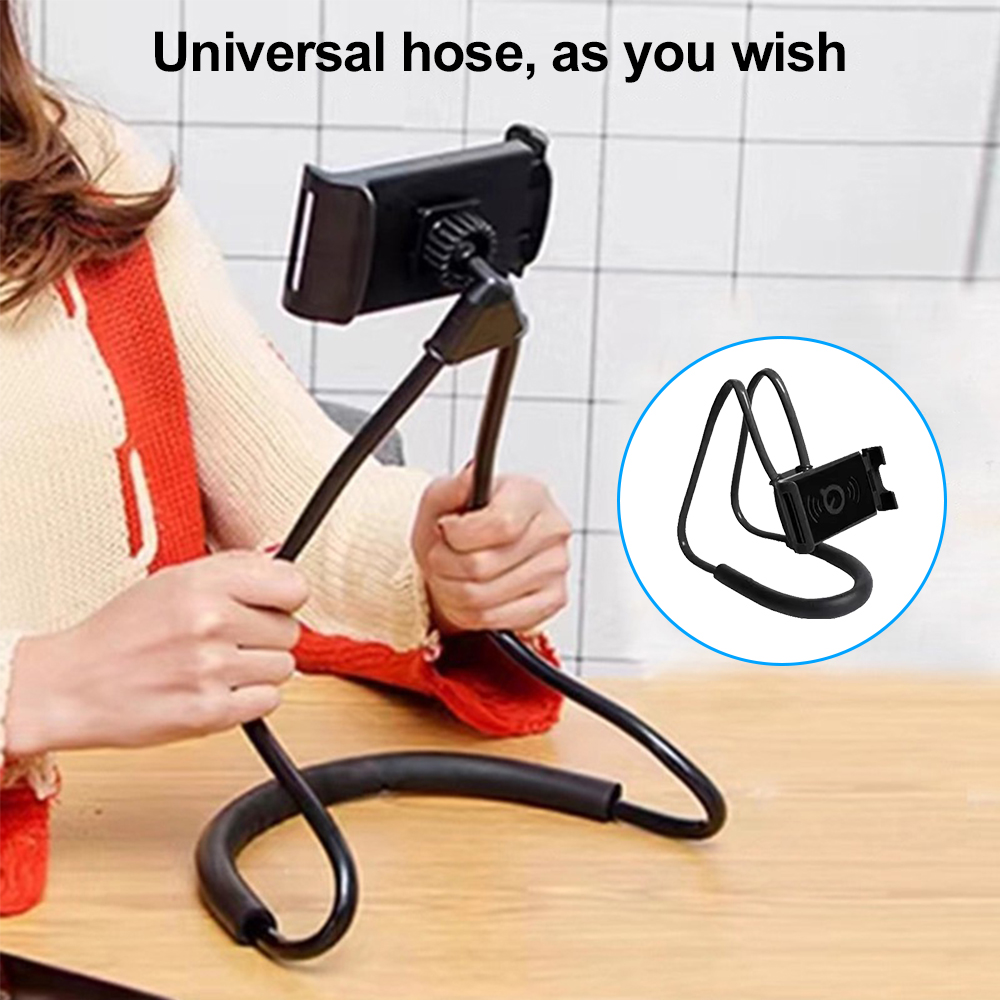 首掛け式怠惰な携帯電話スタンド、フレキシブルグースネック携帯 - Kitchen Gadgets Easy Life のレビューと価格