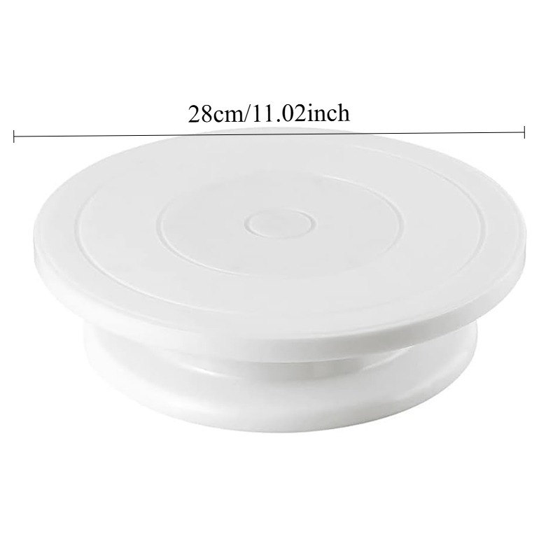 ケーキターンテーブルまたは回転式ケーキスタンド。デザートの装 - Cake Decorating Turntable のレビューと価格
